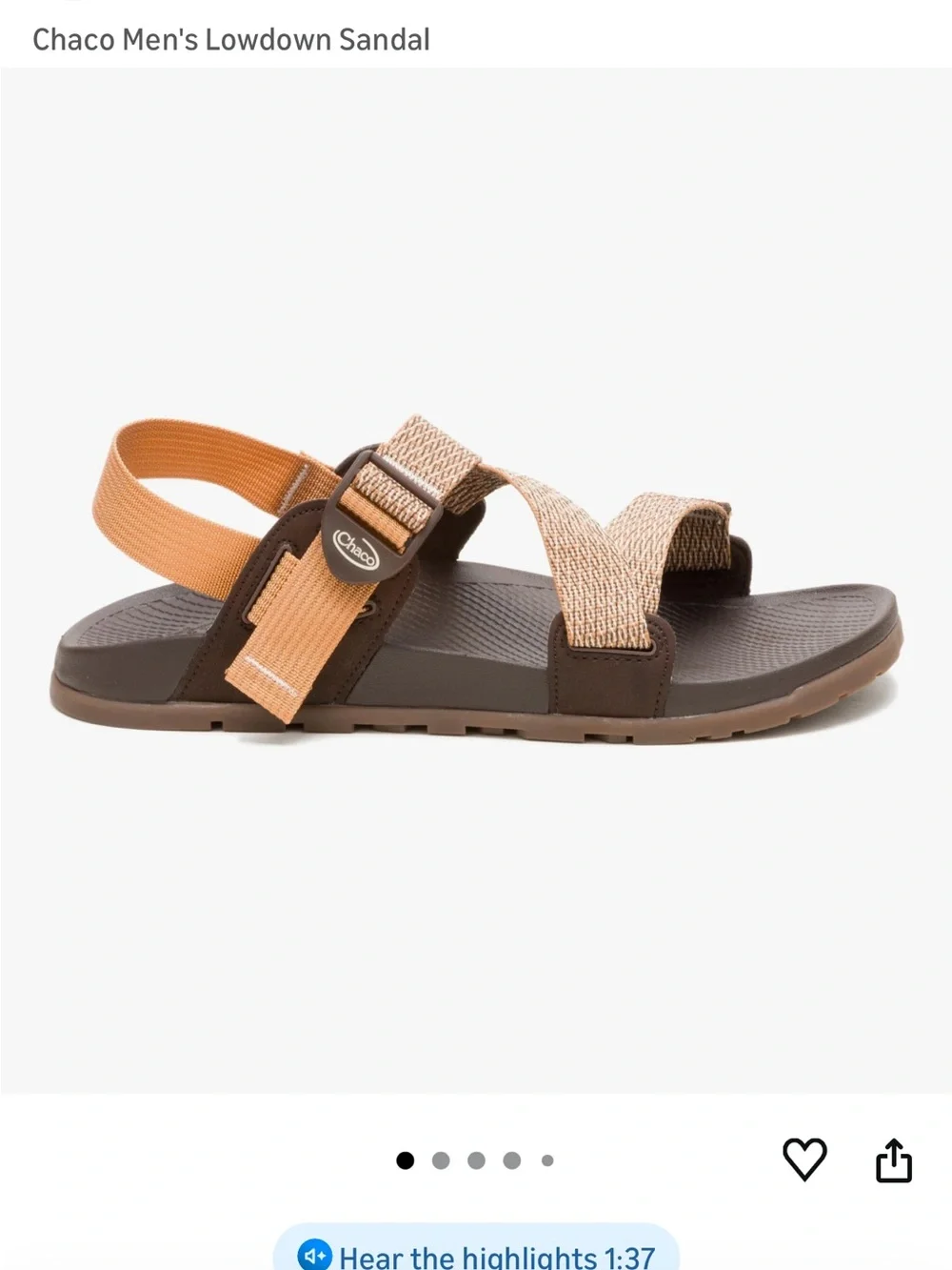 Brown Chaco Lowdown Outdoor Sandals